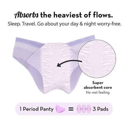 Selective Essentials Disposable Period Pants – Leak-Proof Sanitary Panty for Women